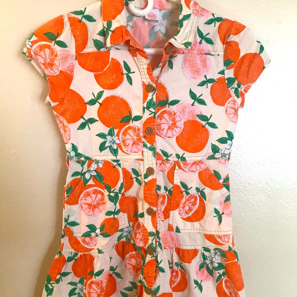 Orange’s This Sweet!! 🍊 Sunshine dress for a young girl 7-8 years old ☀️